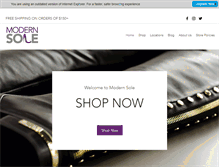 Tablet Screenshot of modernsole.ca